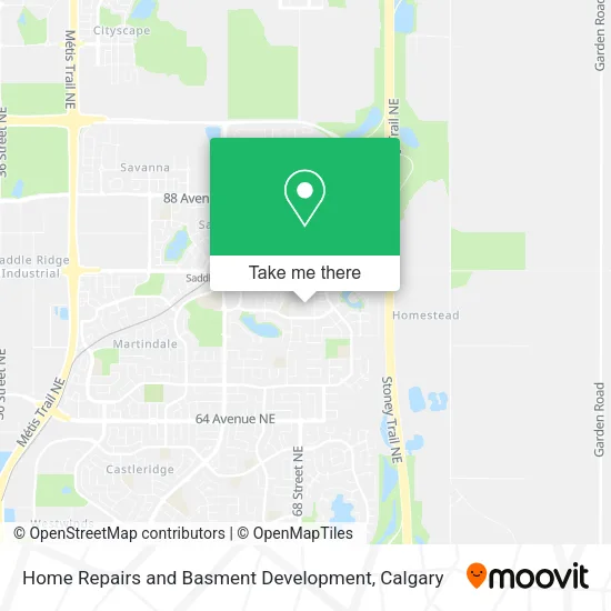 Home Repairs and Basment Development map