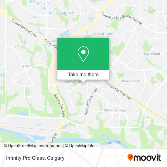 Infinity Pro Glass map