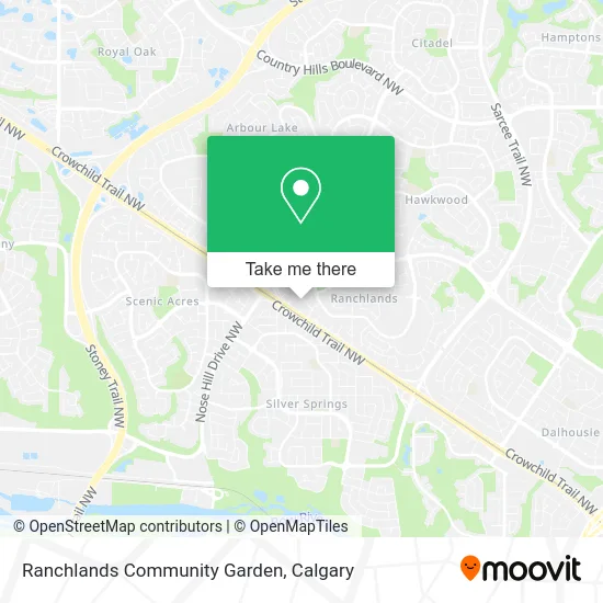 Ranchlands Community Garden map