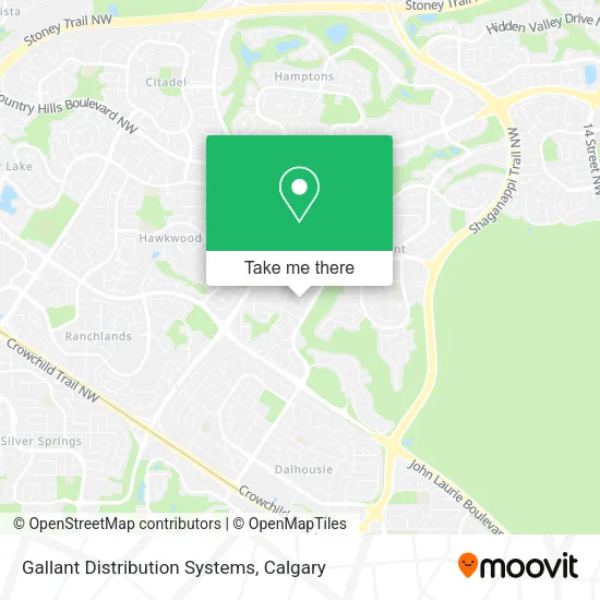 Gallant Distribution Systems map
