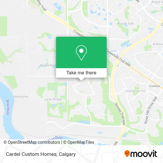 Cardel Custom Homes map