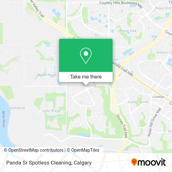 Panda Sr Spotless Cleaning map