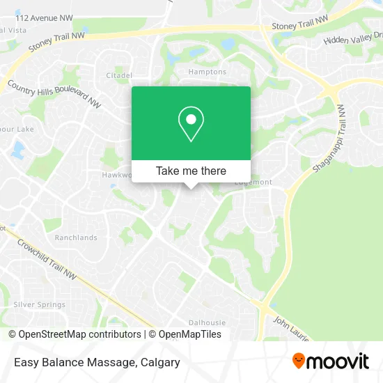Easy Balance Massage map