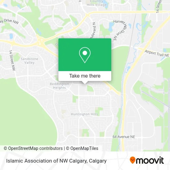 Islamic Association of NW Calgary map