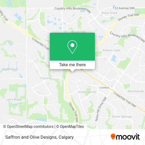 Saffron and Olive Designs map