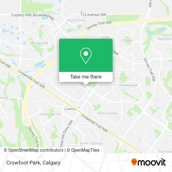 Crowfoot Park map