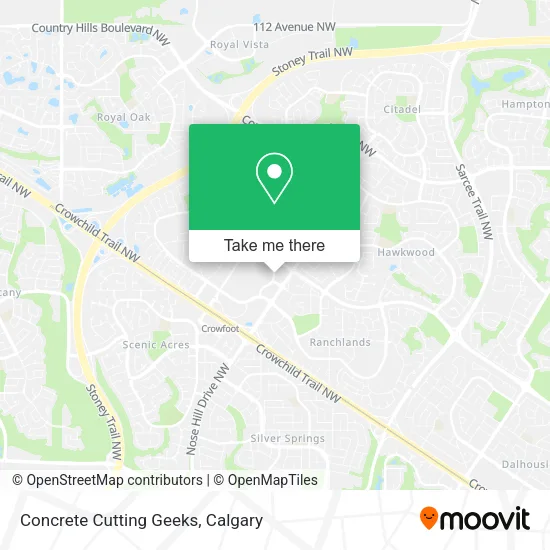 Concrete Cutting Geeks map