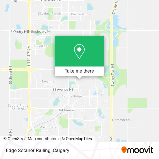 Edge Securer Railing map