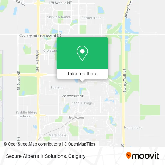 Secure Alberta It Solutions map