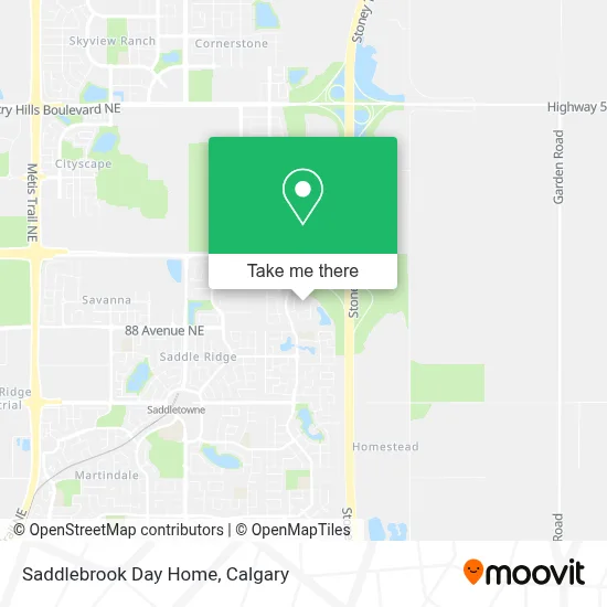 Saddlebrook Day Home map
