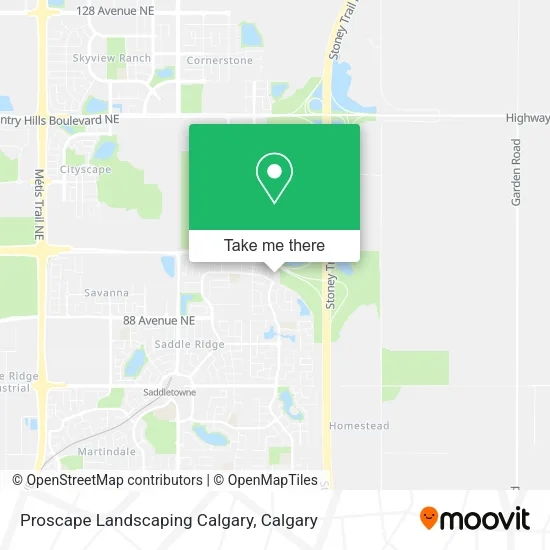 Proscape Landscaping Calgary map