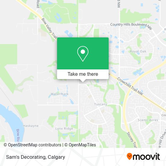 Sam's Decorating map