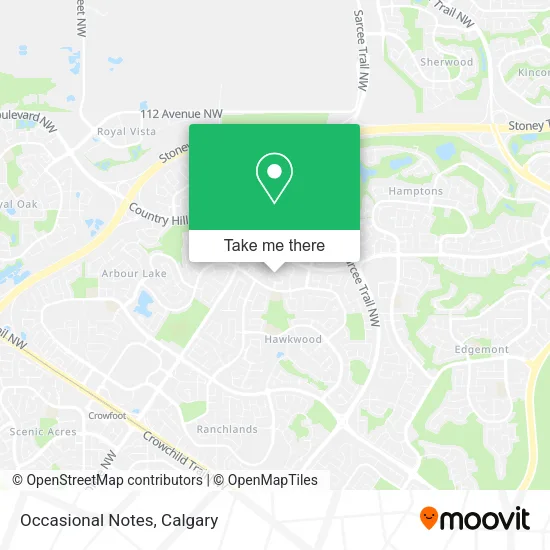 Occasional Notes map