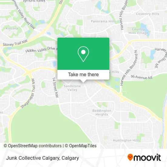Junk Collective Calgary map