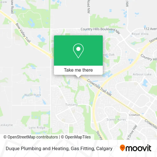 Duque Plumbing and Heating, Gas Fitting map