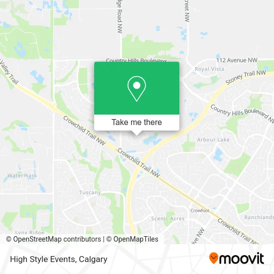 High Style Events map
