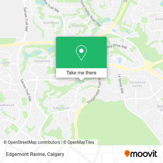 Edgemont Ravine map