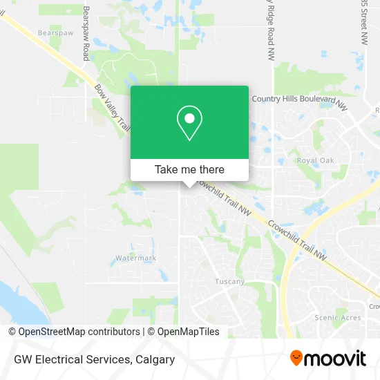 GW Electrical Services map