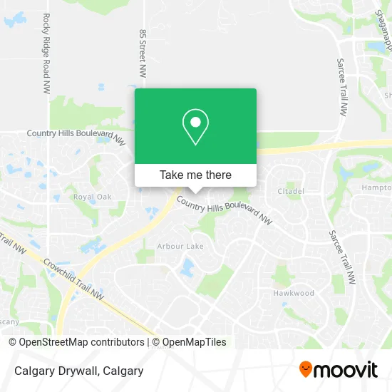Calgary Drywall map