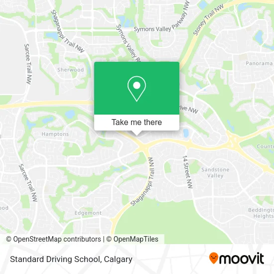 Standard Driving School map