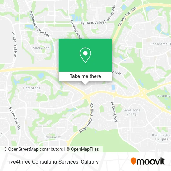 Five4three Consulting Services map