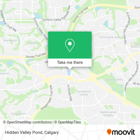 Hidden Valley Pond map