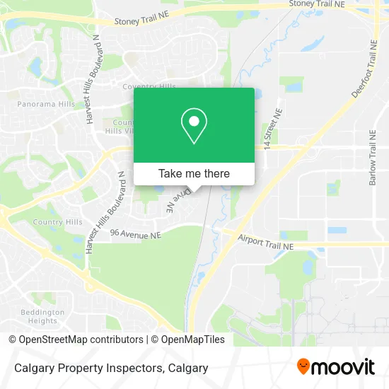 Calgary Property Inspectors map