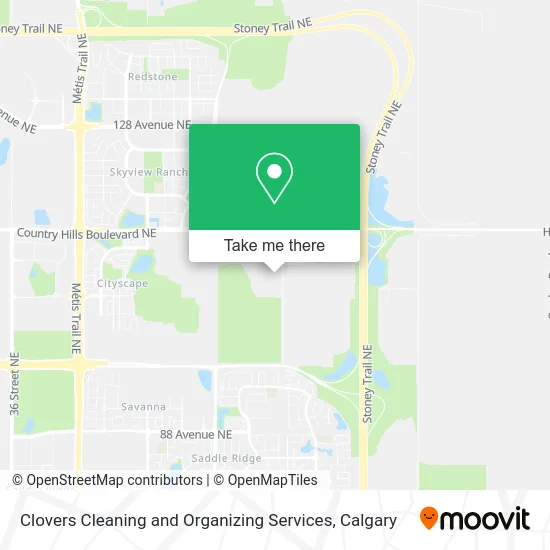 Clovers Cleaning and Organizing Services map