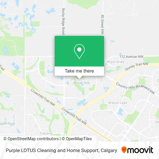 Purple LOTUS Cleaning and Home Support map