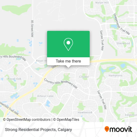 Strong Residential Projects map
