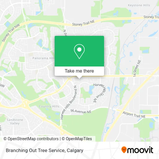 Branching Out Tree Service map
