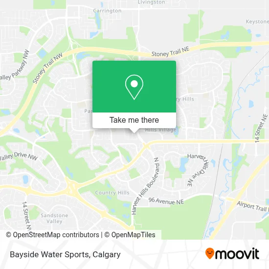 Bayside Water Sports map
