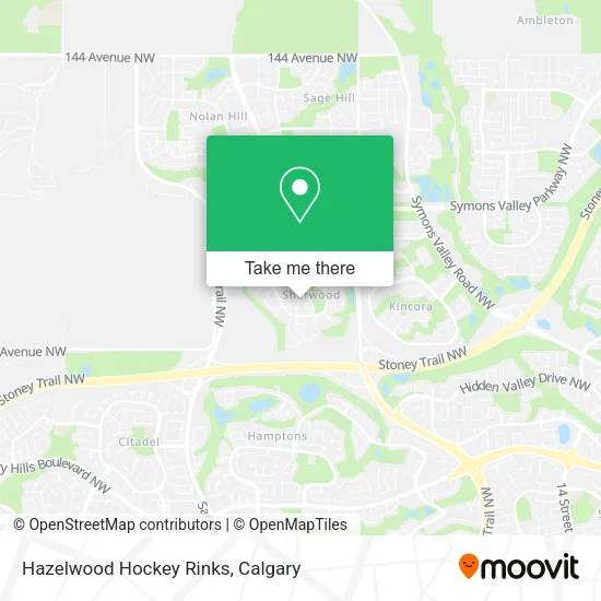 Hazelwood Hockey Rinks map
