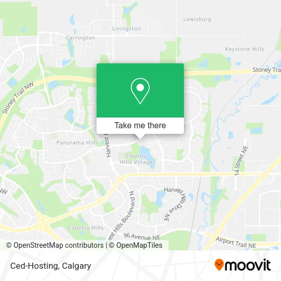 Ced-Hosting map