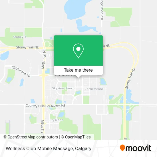 Wellness Club Mobile Massage map