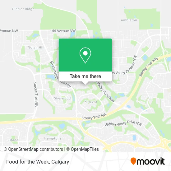 Food for the Week map