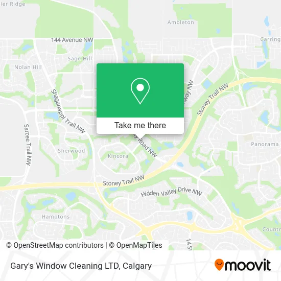 Gary's Window Cleaning LTD map