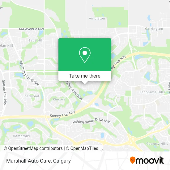 Marshall Auto Care map