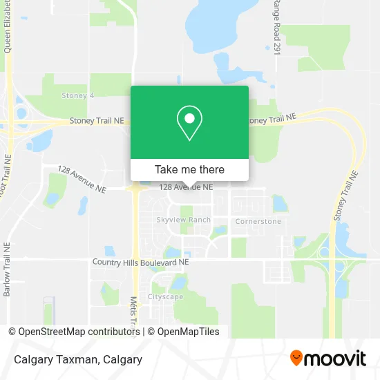 Calgary Taxman map