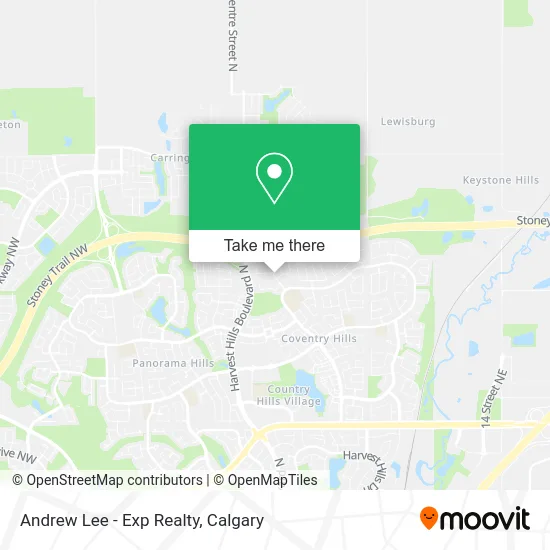 Andrew Lee - Exp Realty map