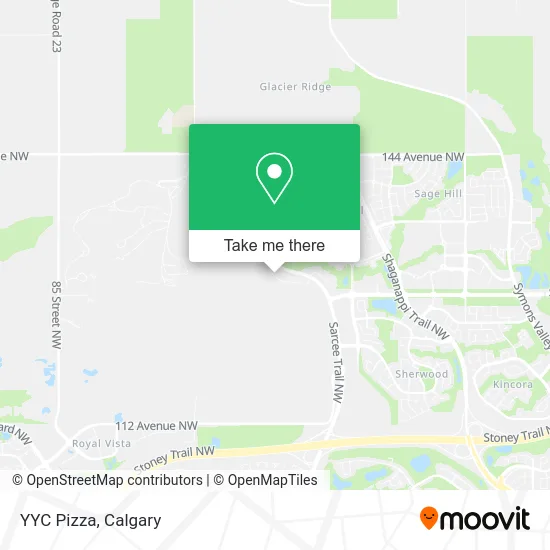 YYC Pizza map