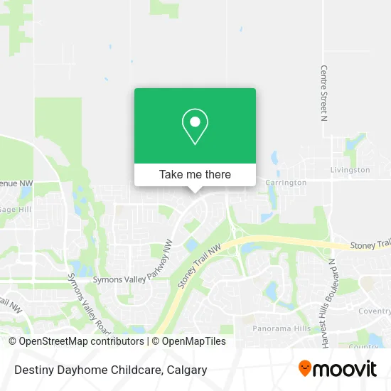 Destiny Dayhome Childcare map