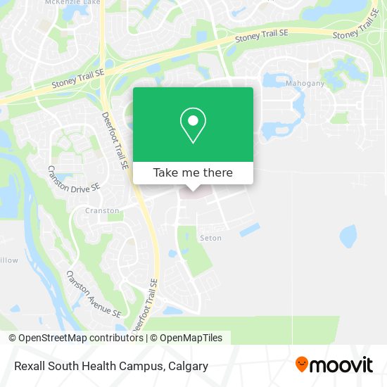 Rexall South Health Campus map