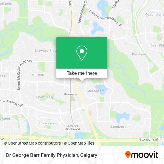 Dr George Barr Family Physician map