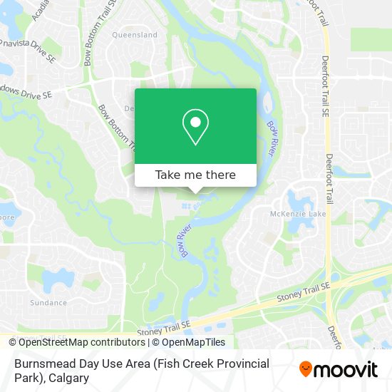 Burnsmead Day Use Area (Fish Creek Provincial Park) map