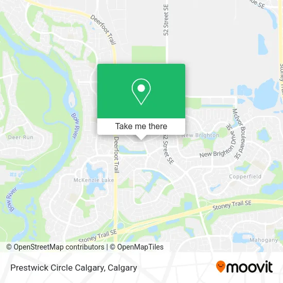 Prestwick Circle Calgary map