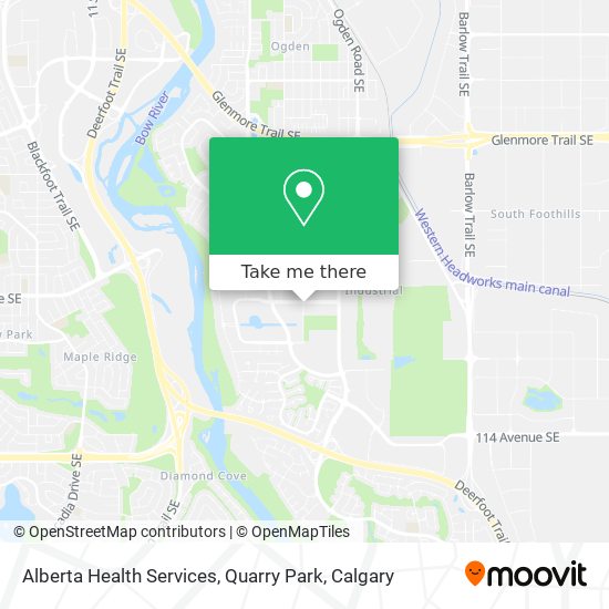 Alberta Health Services, Quarry Park map