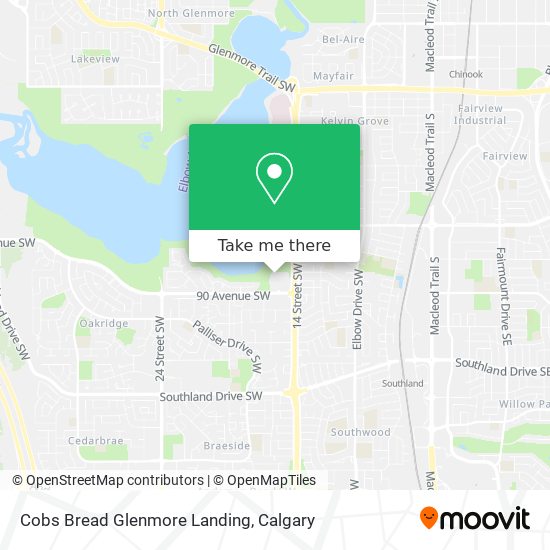 Cobs Bread Glenmore Landing map