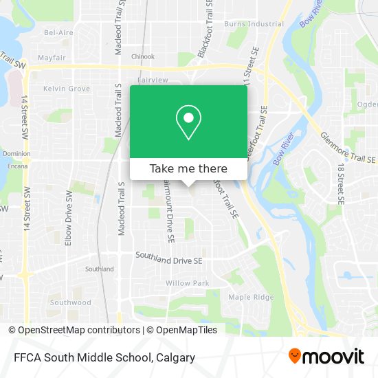 FFCA South Middle School map