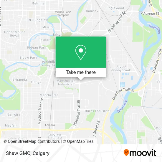 Shaw GMC map